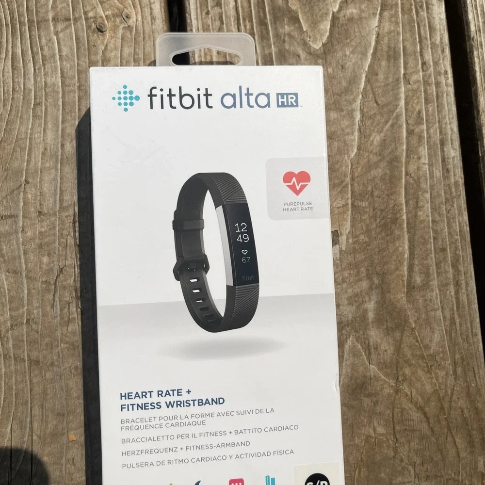 New Fitbit Alta HR Heart Rate Black BAND